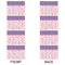Pink, White & Purple Damask Linen Placemat - APPROVAL Set of 4 (double sided)