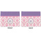 Pink, White & Purple Damask Linen Placemat - APPROVAL (double sided)