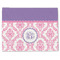 Pink, White & Purple Damask Linen Placemat - Front
