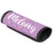 Pink, White & Purple Damask Luggage Handle Cover (Personalized)