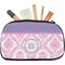 Pink, White & Purple Damask Makeup / Cosmetic Bag - Medium (Personalized)