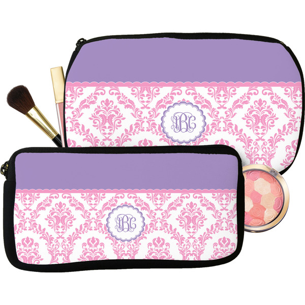 Pink, White & Purple Damask Makeup Kit Aggregate