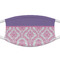 Pink, White & Purple Damask Mask2-Closeup