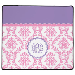Pink, White & Purple Damask XL Gaming Mouse Pad - 18" x 16" (Personalized)