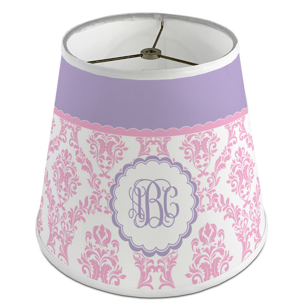 Custom Pink, White & Purple Damask Empire Lamp Shade (Personalized)