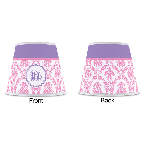 Pink, White & Purple Damask Poly Film Empire Lampshade - Approval