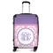Pink, White & Purple Damask Suitcase - 24" Medium - Checked (Personalized)