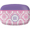 Pink, White & Purple Damask Melamine Platter w/ Monogram