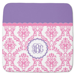 Pink, White & Purple Damask Memory Foam Bath Mat - 48"x48" (Personalized)