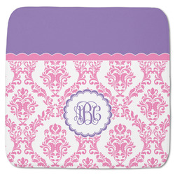Pink, White & Purple Damask Memory Foam Bath Mat - 48"x48" (Personalized)