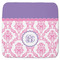 Pink, White & Purple Damask Memory Foam Bath Mat 48 X 48