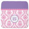 Pink, White & Purple Damask Memory Foam Bath Mat - 48"x48" (Personalized)