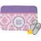 Pink, White & Purple Damask Memory Foam Bath Mat (Personalized)