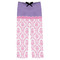 Pink, White & Purple Damask Mens Pajama Pants - Flat