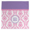 Pink, White & Purple Damask Microfiber Dish Towel (Personalized)
