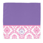 Pink, White & Purple Damask Microfiber Dish Rag (Personalized)