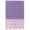 Pink, White & Purple Damask Microfiber Dish Towel - APPROVAL