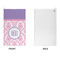 Pink, White & Purple Damask Microfiber Golf Towels - APPROVAL