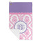 Pink, White & Purple Damask Microfiber Golf Towels - FOLD