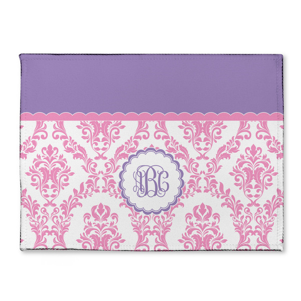 Custom Pink, White & Purple Damask Microfiber Screen Cleaner (Personalized)
