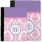 Pink, White & Purple Damask Notebook Padfolio - MAIN