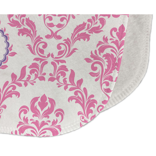 Pink, White & Purple Damask Old Burp Detail