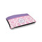 Pink, White & Purple Damask Outdoor Dog Bed - Small (Personalized)