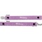 Pink, White & Purple Damask Pacifier Clip - Front and Back