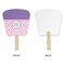 Pink, White & Purple Damask Paper Fans - Approval