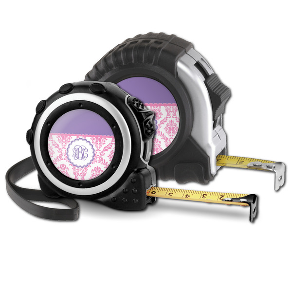 Pink, White & Purple Damask Parent tape measure