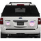 Pink, White & Purple Damask Personalized Car Magnets on Ford Explorer