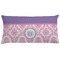 Pink, White & Purple Damask Personalized Pillow Case