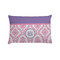 Pink, White & Purple Damask Pillow Case - Standard w/ Monogram