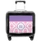 Pink, White & Purple Damask Pilot Bag Luggage with Wheels