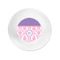 Pink, White & Purple Damask Plastic Party Appetizer & Dessert Plates - Approval