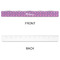 Pink, White & Purple Damask Plastic Ruler - 12" - APPROVAL