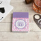 Pink, White & Purple Damask Playing Cards - In Context