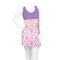 Pink, White & Purple Damask Racerback Dress - On Model - Front