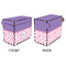 Pink, White & Purple Damask Recipe Box - Full Color - Approval