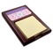 Pink, White & Purple Damask Red Mahogany Sticky Note Holder (Personalized)