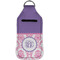 Pink, White & Purple Damask Sanitizer Holder Keychain - Large (Front)