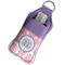 Pink, White & Purple Damask Sanitizer Holder Keychain - Large in Case
