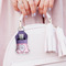 Pink, White & Purple Damask Sanitizer Holder Keychain - Small (LIFESTYLE)