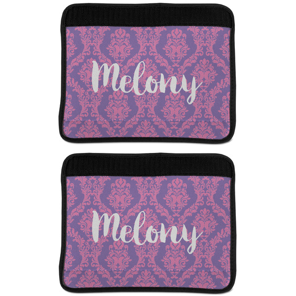 Pink, White & Purple Damask Seat Belt Cover (APPROVAL Update)