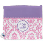 Pink, White & Purple Damask Security Blanket (Personalized)