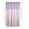 Pink, White & Purple Damask Sheer Curtains (Personalized)