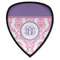 Pink, White & Purple Damask Shield Patch