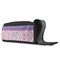 Pink, White & Purple Damask Shoe Bags - ANGLE (Open)
