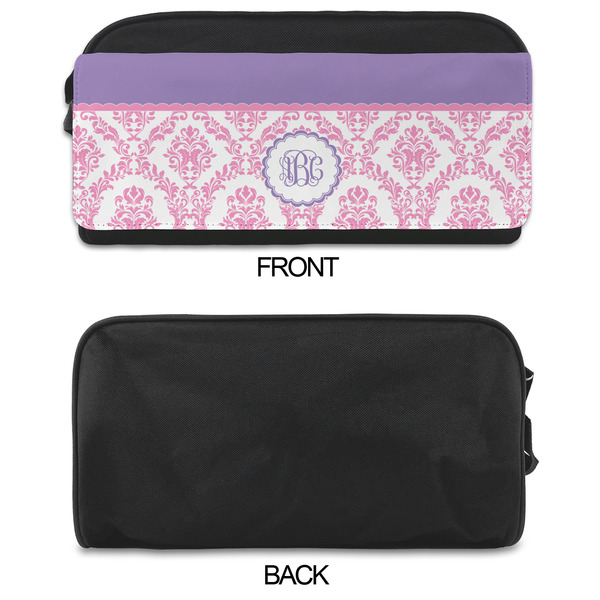 Pink, White & Purple Damask Shoe Bags - APPROVAL