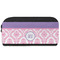 Pink, White & Purple Damask Shoe Bags - FRONT